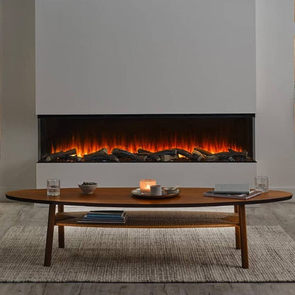 British Fires New Forest 75" Electric Fireplace