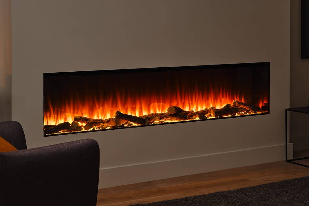 British Fires New Forest 75" Electric Fireplace