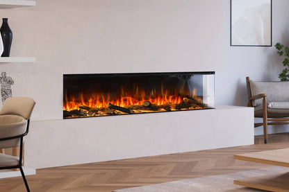 British Fires New Forest 75" Electric Fireplace