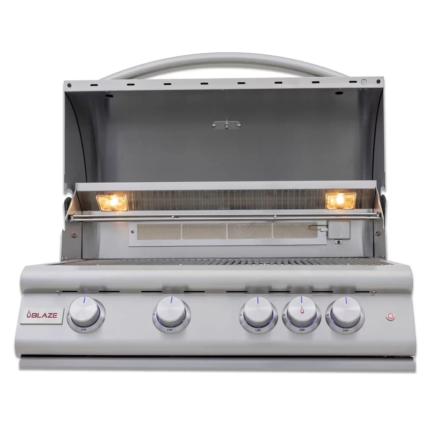 Blaze Grill Package - Premium LTE 32" 4-Burner Built-In Liquid Propane Grill, and  Grill Cart in Stainless Steel