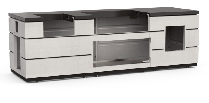 Fire Magic Contemporary Island System With Double Drawer