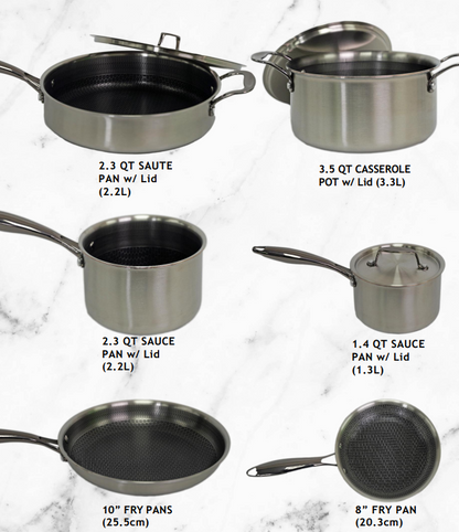 InvisaCook 10 Piece Cookware Set