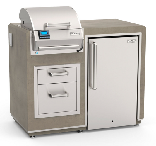 Fire Magic Electric Grill Island Bundle with Refrigerator