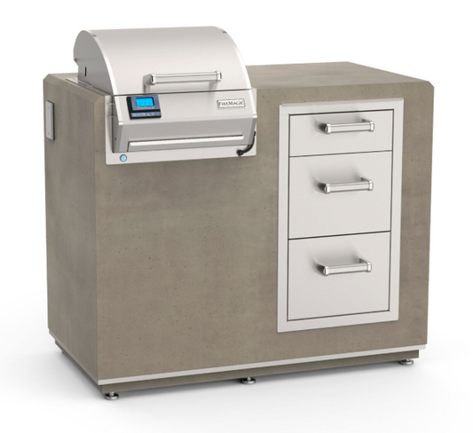 Fire Magic Electric Grill Island Bundle with Triple Drawer