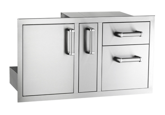 Fire Magic Flush Door/Drawer Combo with Platter Storage