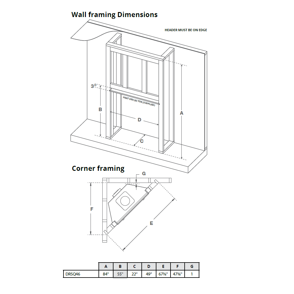 Montigo DelRay Full-Load 46" Square Direct-Vent Gas Fireplace - DRSQ46NI-2