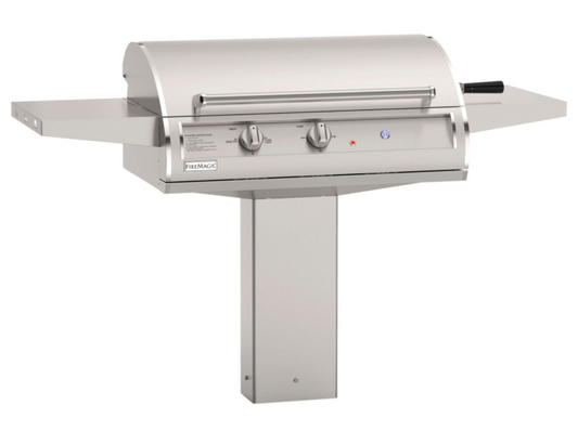 Fire Magic 30 Inch In-Ground Post Mount Accessible Analog Electric Grill