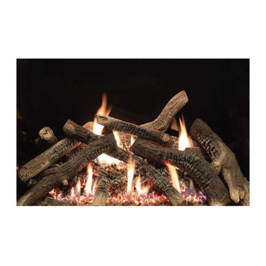 Empire White Mountain Hearth Multi-Sided Ceramic Fiber Traditional Charred Log Set LS40STB