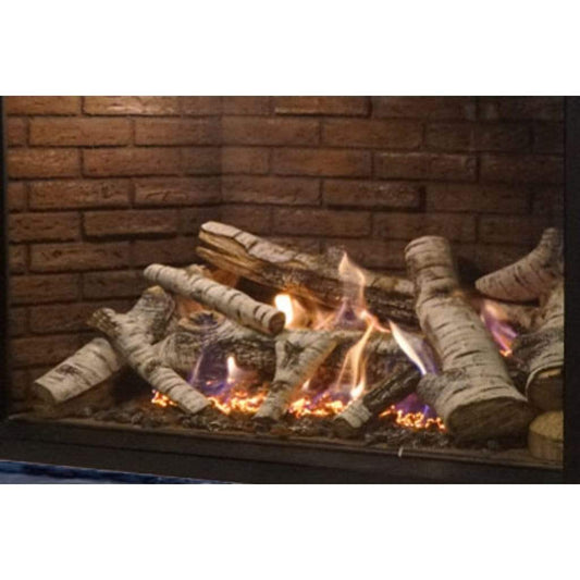Empire White Mountain Hearth Rushmore 36" Log Set, 10-pc Burncrete, Birch LS36CBB