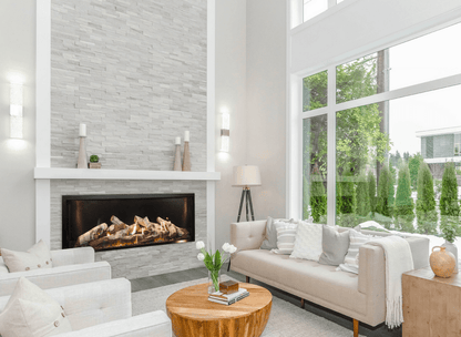 Empire White Mountain Hearth McKinley 60" TruFlame Linear Direct Vent Gas Fireplace DVCTL60CFP95N