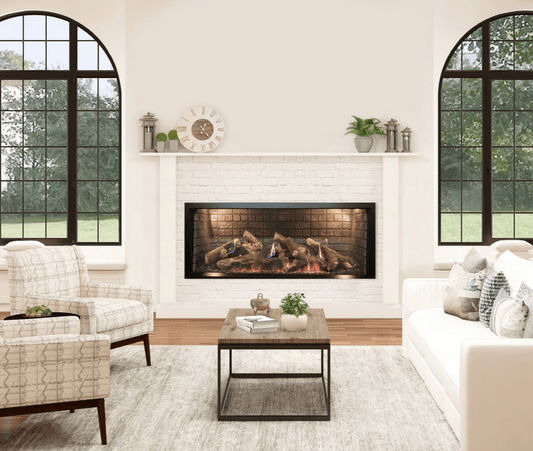 Empire White Mountain Hearth McKinley 60" TruFlame Linear Direct Vent Gas Fireplace DVCTL60CFP95N