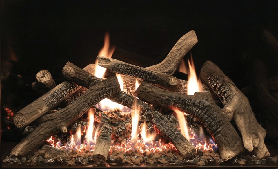 Empire White Mountain Hearth Rushmore 30-inch Ceramic Fiber, Traditional Charred Log Set LS30TINF