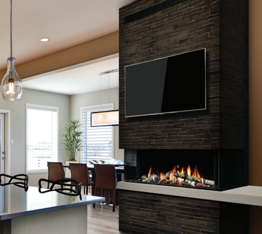 Marquis Enclave 72" Linear Bay Fireplace MQVLBG72