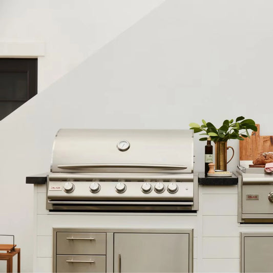 Blaze Premium LTE+ 40" 5-Burner Built-In Natural Gas Grill W/ Rear Infrared Burner and Lift-Assist Hood (BLZ-5LTE3-NG)