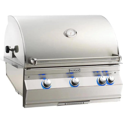 Fire Magic 30" Aurora Built-In Natural Gas Grill with One Infrared Burner in Stainless Steel (A660I-8LAN)