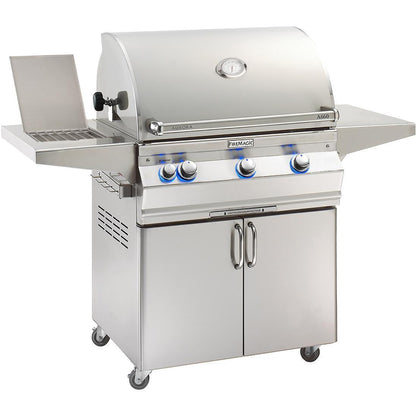 Fire Magic Aurora 30" Propane Gas Grill with One Infrared Burner, Rotisserie, Side Burner, & Analog Thermometer (A660S-8LAP-62)