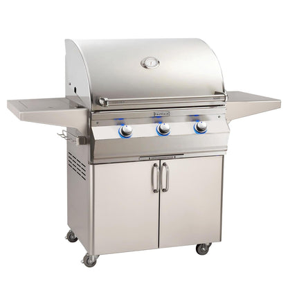 Fire Magic 30" Aurora Freestanding Propane Gas Grill with One Infrared Burner, Side Burner & Analog Thermometer (A660S-7LAP-62)