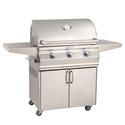 Fire Magic 30" Aurora Freestanding Propane Gas Grill with Side Burner & Analog Thermometer (A540S-7EAP-62)