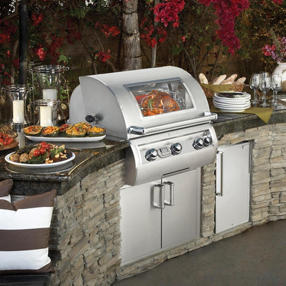 Fire Magic 30" Echelon Diamond Built-In Propane Gas Grill with Magic View Window in Stainless Steel (E660I-8E1P-W)