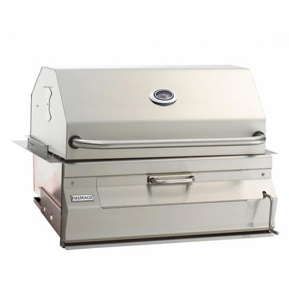 Fire Magic 30-Inch Legacy Built-In Smoker Charcoal Grill in Stainless Steel (14-SC01C-A)