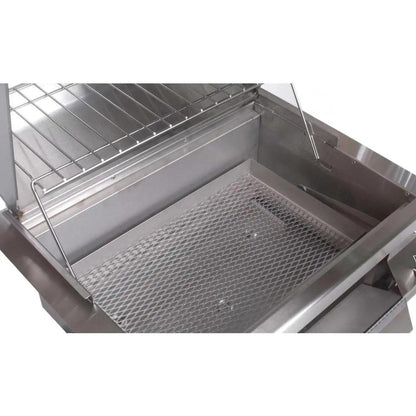 Fire Magic 30-Inch Legacy Built-In Smoker Charcoal Grill in Stainless Steel (14-SC01C-A)