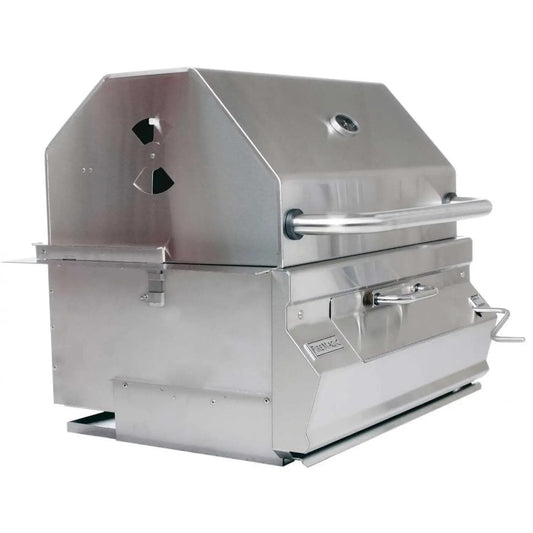 Fire Magic 30-Inch Legacy Built-In Smoker Charcoal Grill in Stainless Steel (14-SC01C-A)