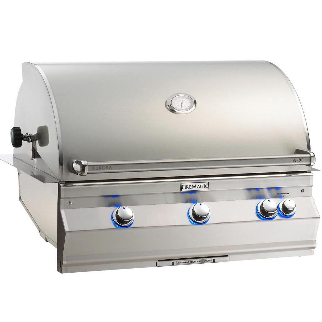 Fire Magic 36" Built-In Natural Gas Grill with Rotisserie in Stainless Steel (A790I-8EAN)
