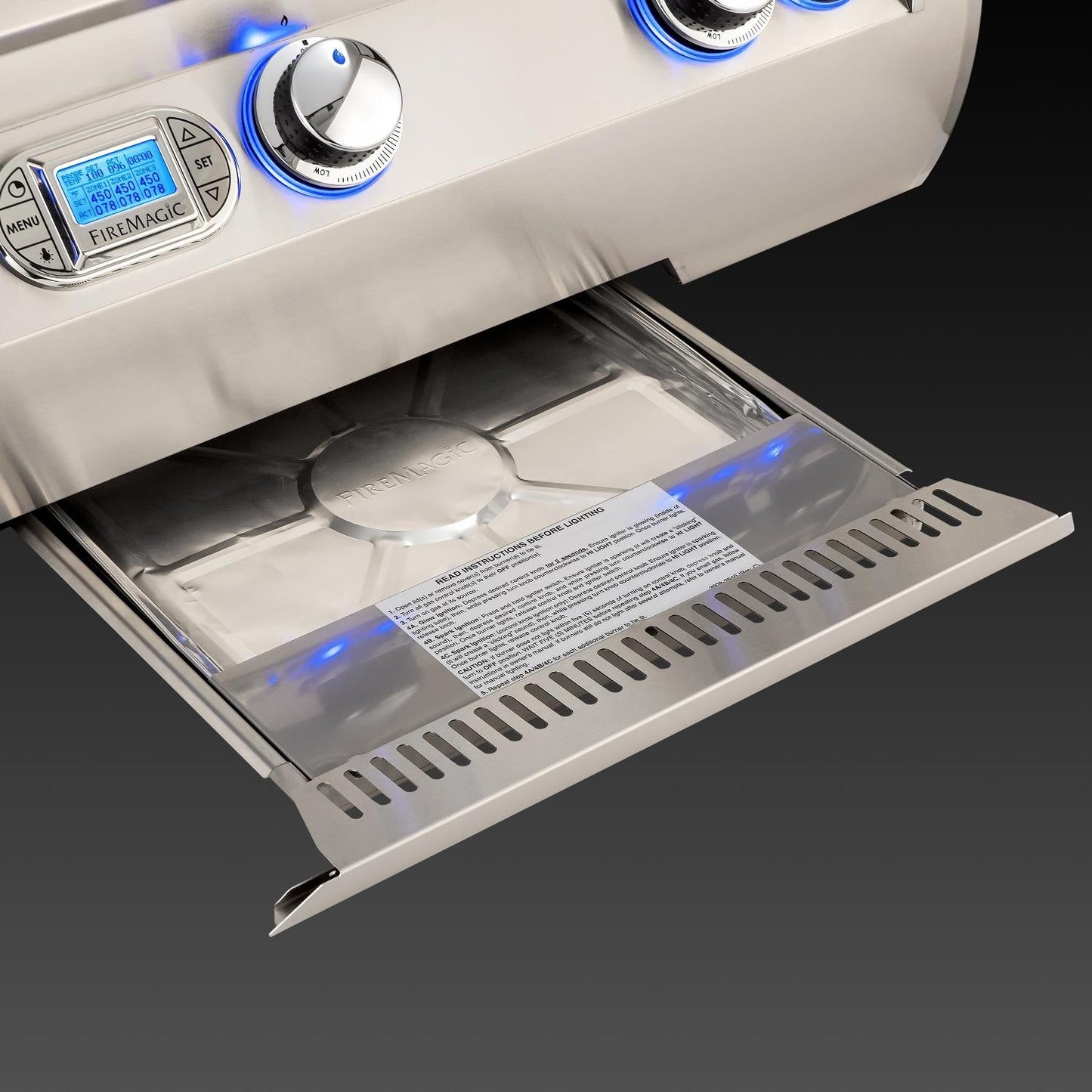 Fire Magic 48" Echelon Diamond Built-In Propane Gas Grill with One Infrared Burner in Stainless Steel (E1060I-8L1P-W)