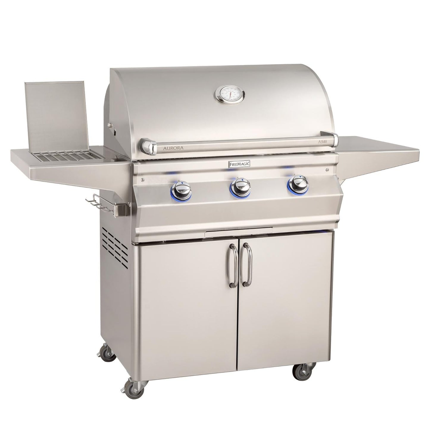 Fire Magic Aurora 30" Natural Gas Grill with Side Burner & Analog Thermometer (A540S-7EAN-62)