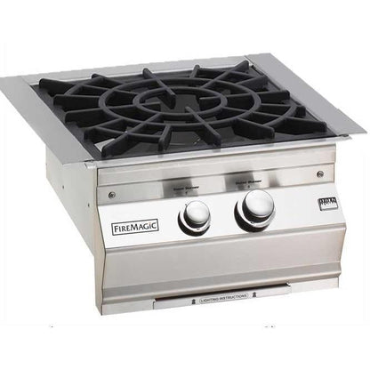 Fire Magic Aurora Built-In Propane Gas Power Side Burner with Porcelain Coated Cast Iron Grid (19-7B2P-0)