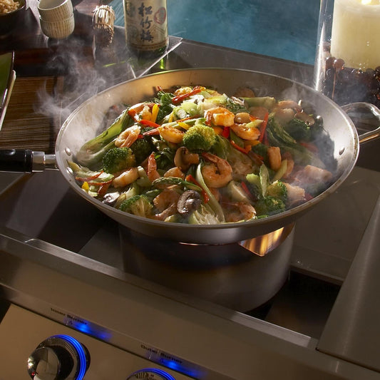 Fire Magic Aurora Built-In Propane Gas Power Side Burner with Stainless Steel Grid (19-7B1P-0)