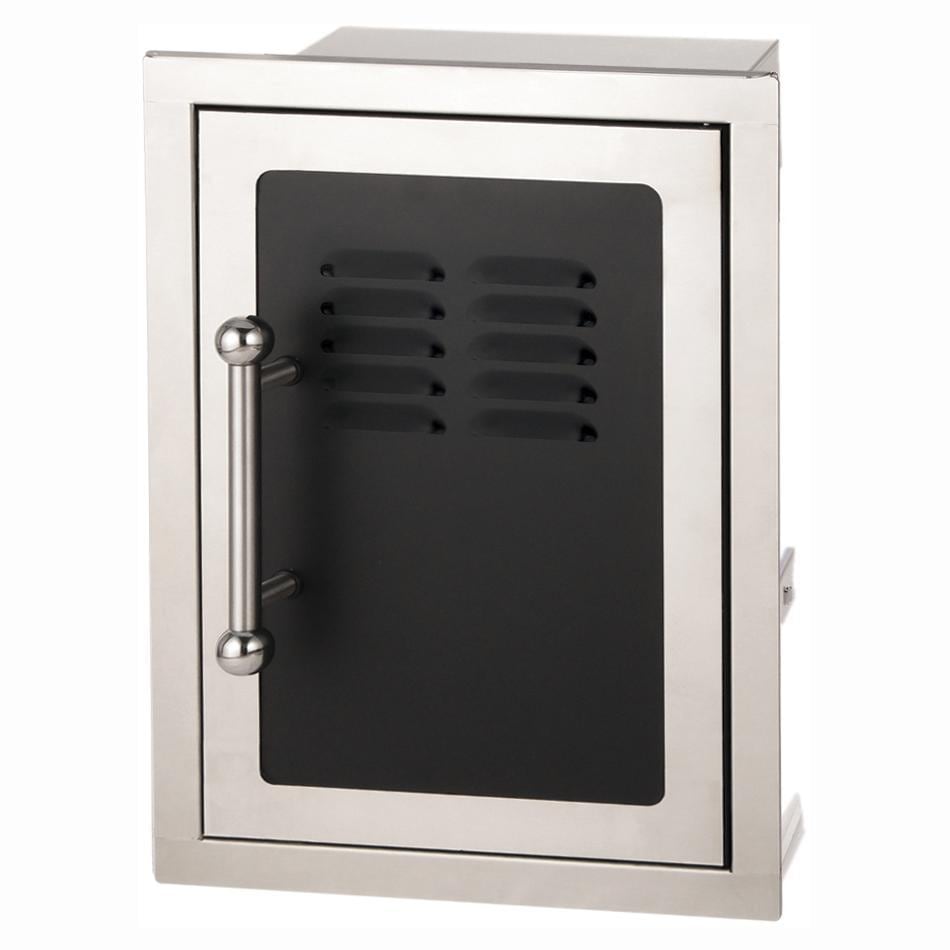 Fire Magic Echelon Black Diamond 14-Inch Right-Hinged Louvered Single Access Door with Propane Tank Storage & Soft Close (53820HSC-TR)