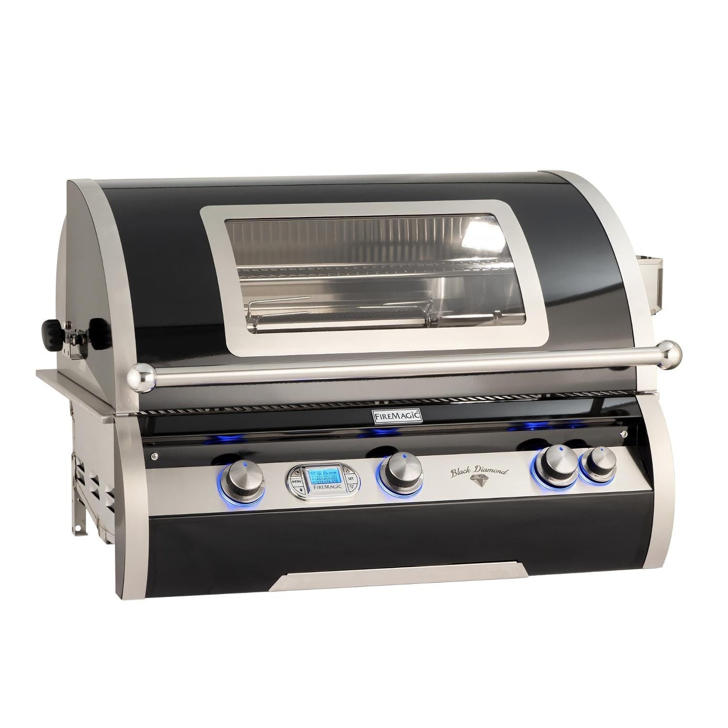 Fire Magic Echelon Black Diamond 36" Built-In Propane Gas Grill One Infrared Burner & Magic View Window (H790I-8L1P-W)