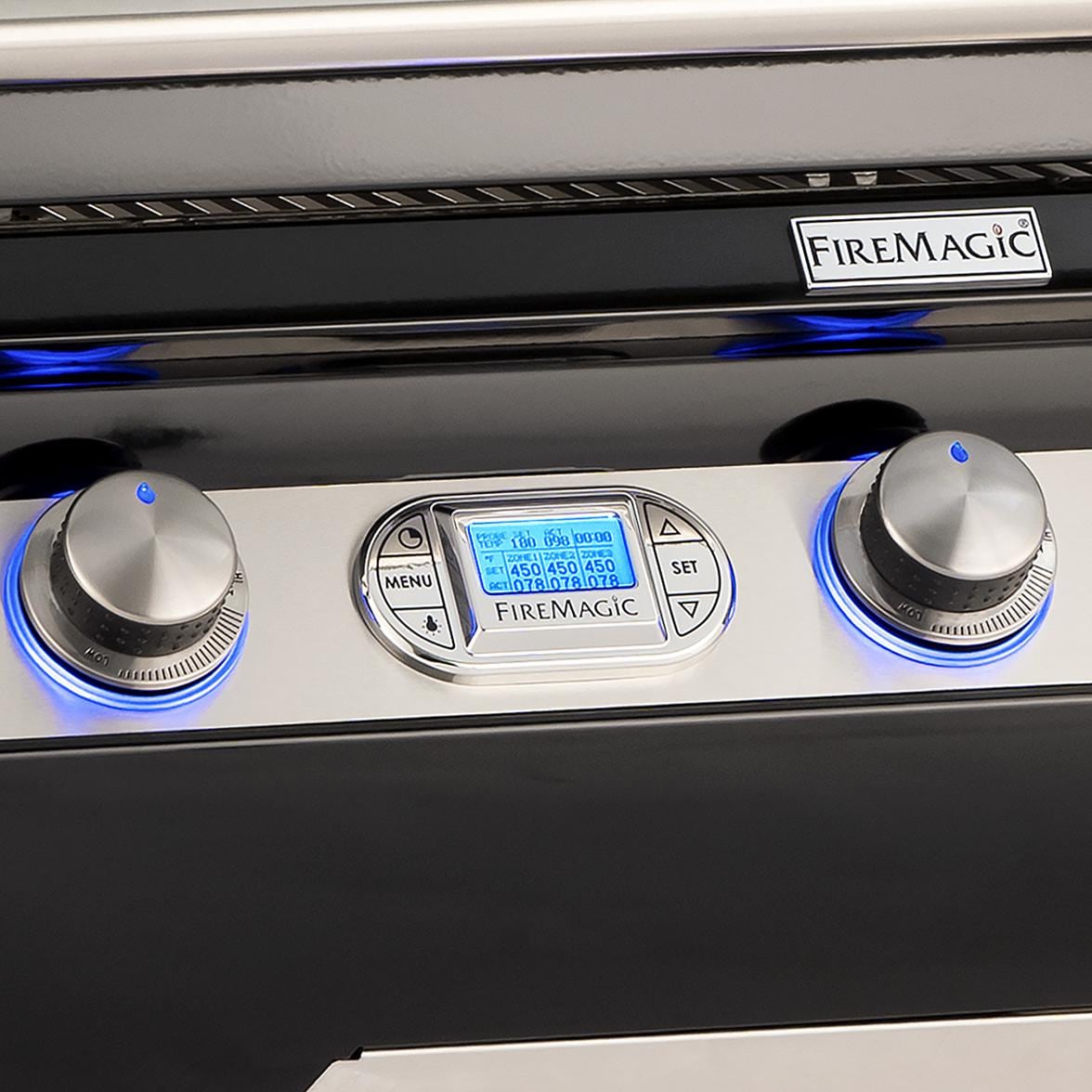 Fire Magic Echelon Black Diamond 36" Built-In Propane Gas Grill One Infrared Burner & Magic View Window (H790I-8L1P-W)