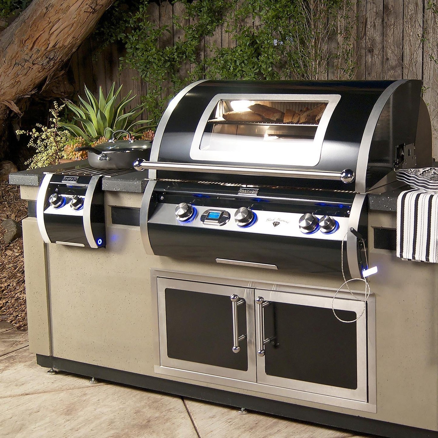 Fire Magic Echelon Black Diamond Built-In Natural Gas Double Side Burner (32815H)