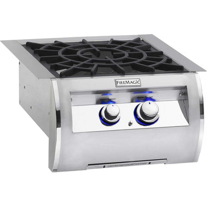 Fire Magic Echelon Diamond Built-In Propane Gas Power Burner with Porcelain Coated Cast Iron Grid (19-5B2P-0)
