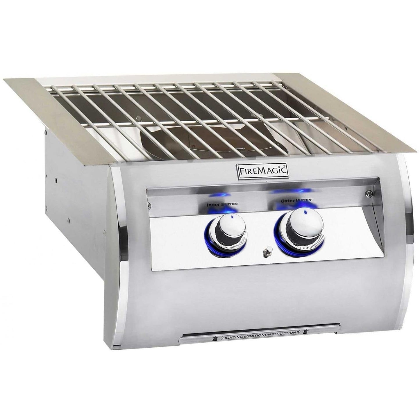 Fire Magic Echelon Diamond Built-In Propane Gas Power Burner with Stainless Steel Grid (19-5B1P-0)
