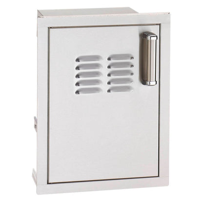 Fire Magic Premium Flush 14-Inch x 21-Inch Left-Hinged Soft Close Louvered Single Access Door With Propane Tank Storage (53820SC-TL)