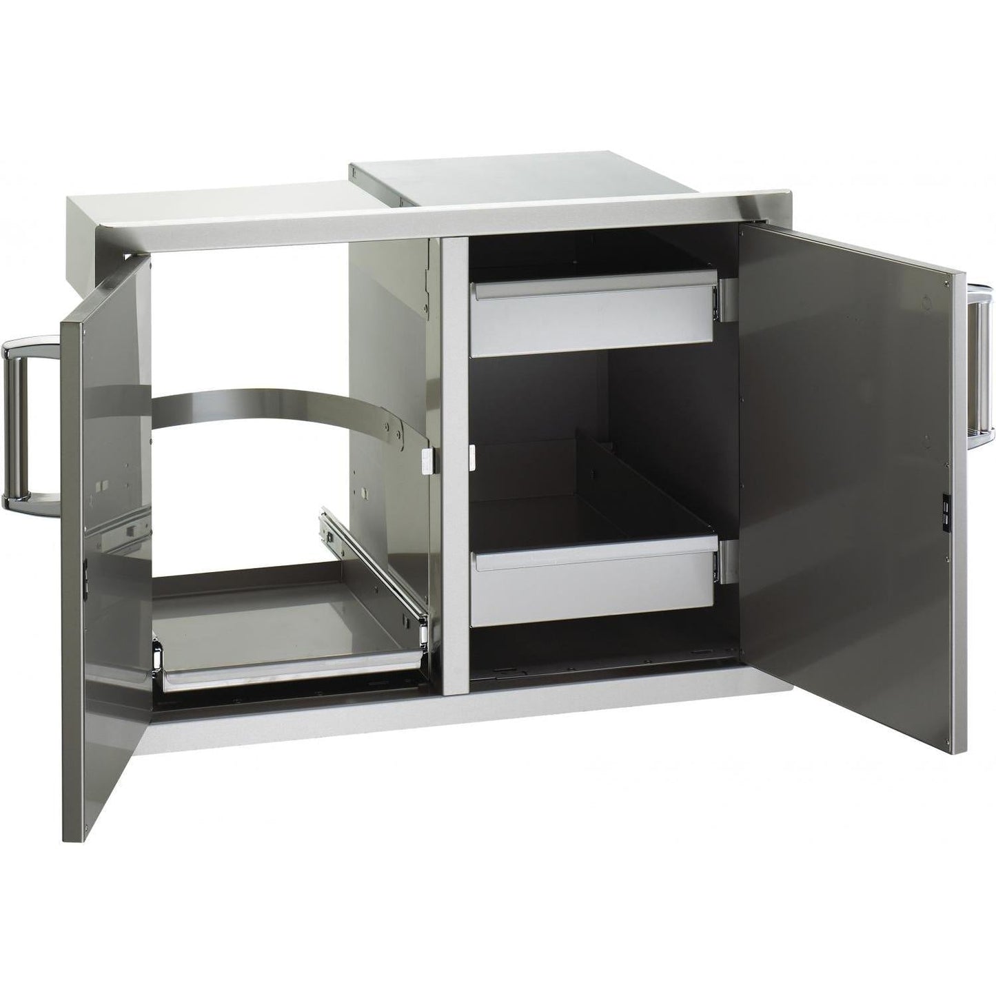Fire Magic Premium Flush 30.5-Inch Double Access Door with Drawers And Propane Tank Storage with Soft Close (53930SC-12T)
