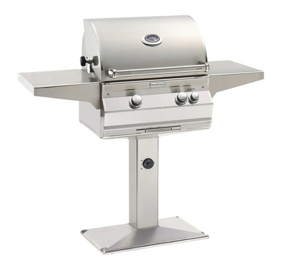 Fire Magic Aurora A430s 24" Patio Post Mount Gas Grill With Rotisserie & Analog Thermometer, Natural Gas (A430s-8EAN-P6)