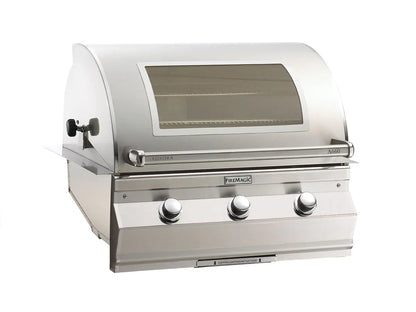 Fire Magic Aurora A660i 30" Propane Gas Built-In Grill with 1 Sear Burner, Magic View Window and Analog Thermometer (A660I-7LAP-W)