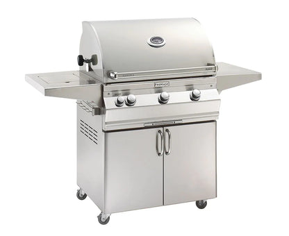 Fire Magic Aurora A660s 30" Natural Gas Freestanding Grill, Single Side Burner, 1 Sear Burner and Analog Thermometer (A660S-7LAN-62)