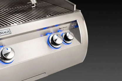 Fire Magic Echelon Diamond E1060s "A" Series Freestanding Gas Grill With Rotisserie, Infrared Burner, Power Burner, Analog Thermometer & Magic View Window, Natural Gas (E1060S-8LAN-51-W)