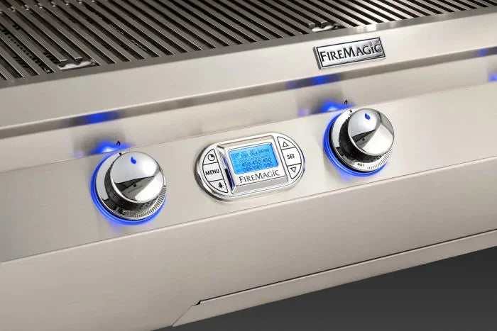 Fire Magic Echelon Diamond E1060s 48" Freestanding Gas Grill With Rotisserie, Power Burner, Digital Thermometer & Magic View Window, Natural Gas (E1060S-8E1N-51-W)