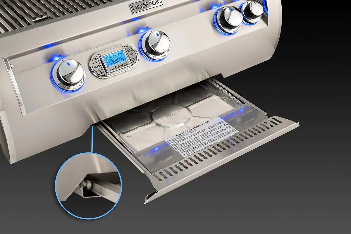 Fire Magic Echelon Diamond E1060s 48" Freestanding Gas Grill With Rotisserie, Power Burner, Digital Thermometer & Magic View Window, Natural Gas (E1060S-8E1N-51-W)
