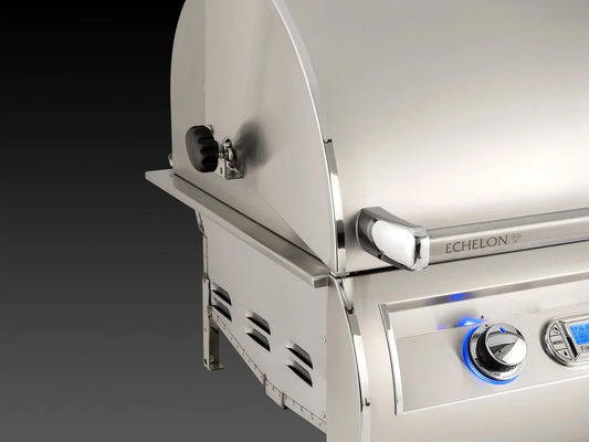 Fire Magic Echelon Diamond E660i 30" Propane Gas Built-In Grill with Backburner, Rotisserie Kit and Analog Thermometer (E660I-8EAP)