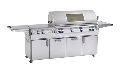 Fire Magic Echelon Diamond E1060s 48" A Series Freestanding Gas Grill With Rotisserie, Power Burner, Analog Thermometer & Magic View Window, Natural Gas (E1060S-8EAN-51-W)