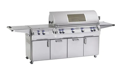 Fire Magic Echelon Diamond E1060s "A" Series Freestanding Gas Grill With Rotisserie, Infrared Burner, Power Burner, Analog Thermometer & Magic View Window, Natural Gas (E1060S-8LAN-51-W)