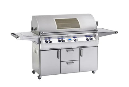 Fire Magic Echelon Diamond E1060s 48" Freestanding Gas Grill With Rotisserie, Single Side Burner, Digital Thermometer & Magic View Window, Propane (E1060S-8E1P-62-W)