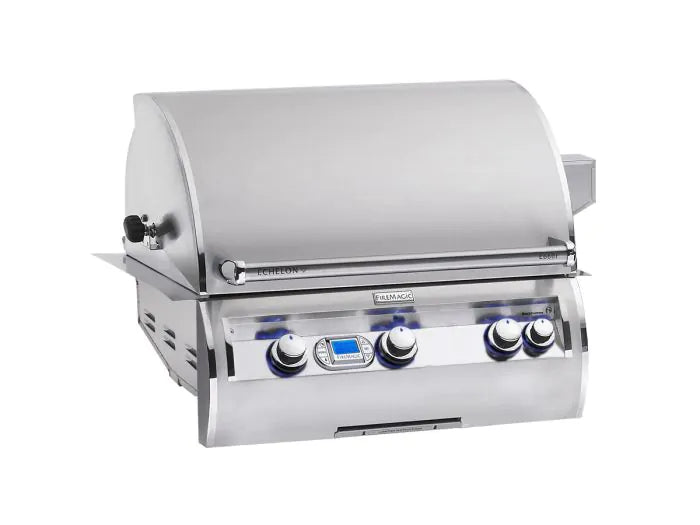 Fire Magic Echelon Diamond E660i 30" Propane Gas Built-In Grill with 1 Sear Burner, Backburner, Rotisserie Kit and Digital Thermometer (E660I-8L1P)
